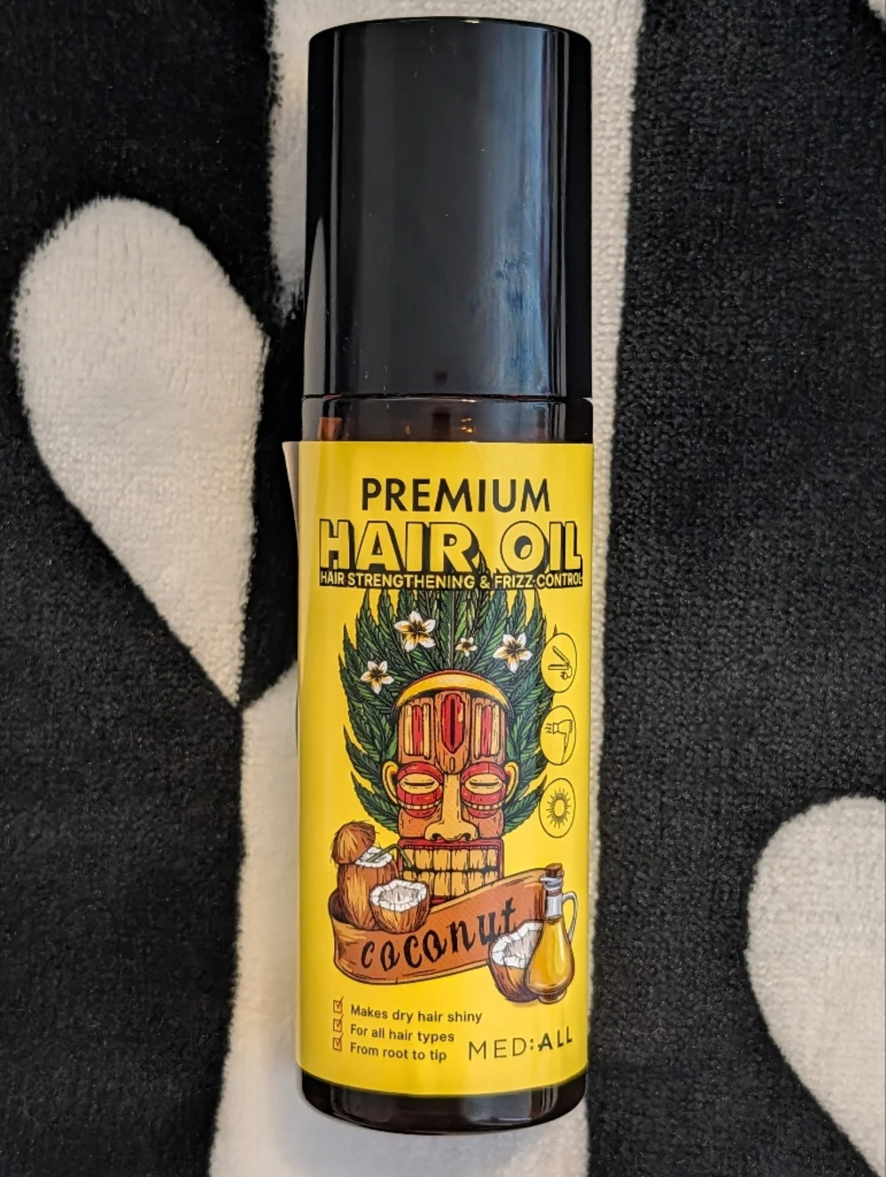 Premium Hair Oil Hair Strengthening & Frizz Control By Med:All New In Box